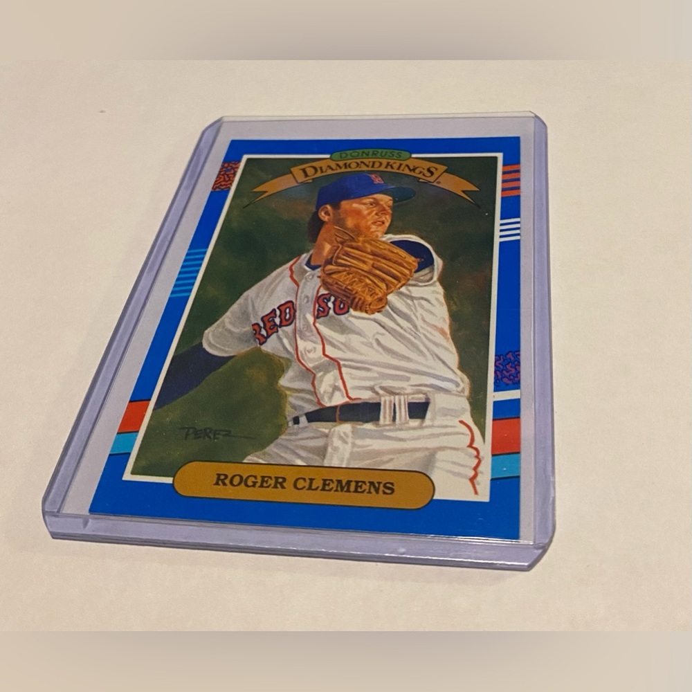 Roger Clemens Rare! 1990 Donruss Diamond Kings Baseball Card Vintage Collectible